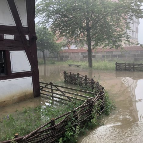 FFM_Hochwasser__5 Fränkisches Freilandmuseum unter Wasser
