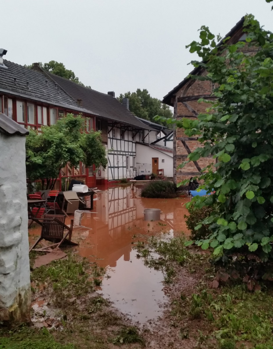 BIldungshaus Zülpich Lila-bunt überschwemmt