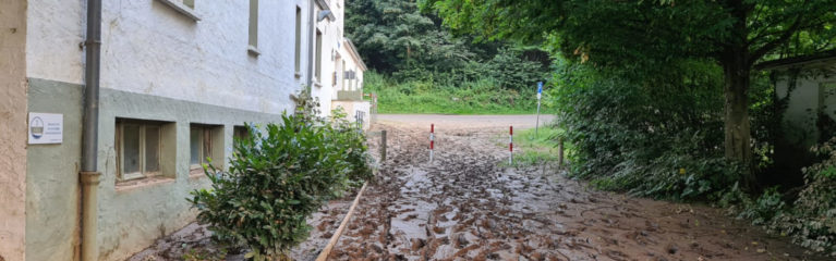 Nostalgiebad Bad Bodendorf nach dem Hochwasser 2021