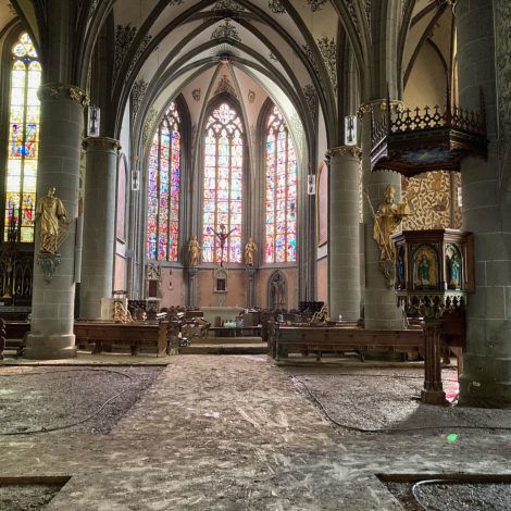 St. Laurentius Ahrweiler-Antonius Joos-FB-3 St. Laurentius Ahrweiler nach dem Hochwasser